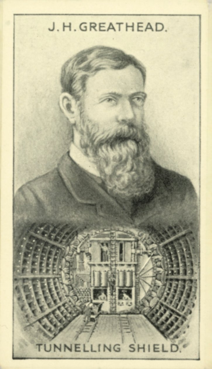 JH Greathead, Tünel Kalkanı (lito) by English School