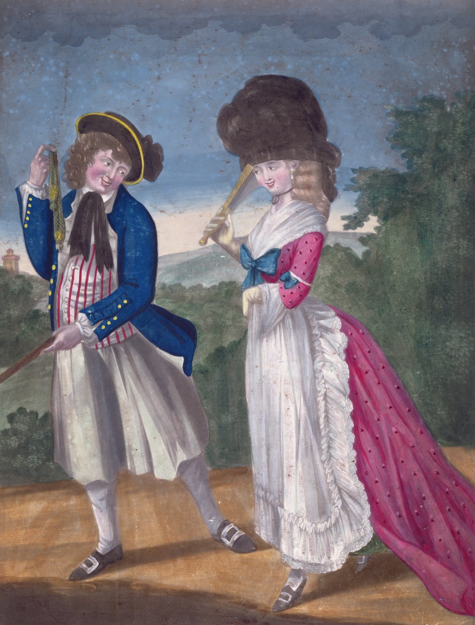 Jack Oakham Nişan İçin Sinyal Veriyor, 1781 by English School