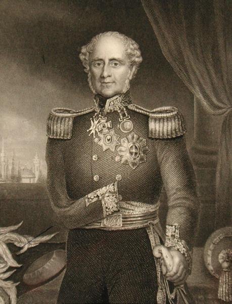 James Henry Somerset Fitzroy (1788-1855) 1. Baron Raglan (gravür) by English School