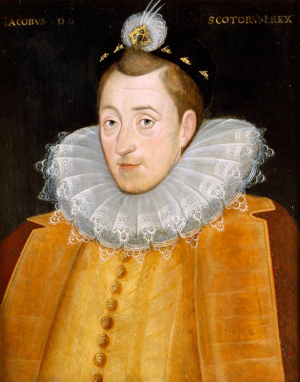 James I (tuval üzerine yağlıboya) by English School