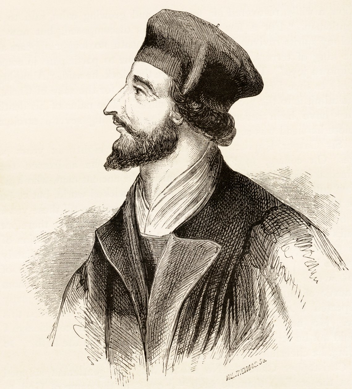 Jan Hus, c.1865 by English School