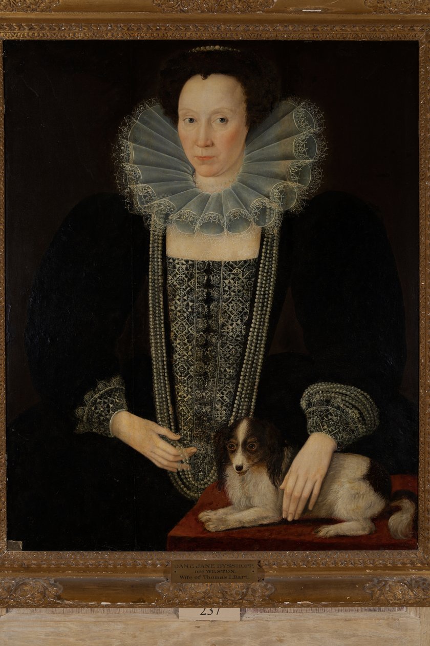 Jane Weston, Sir Thomas Bisshopp'un ikinci eşi by English School