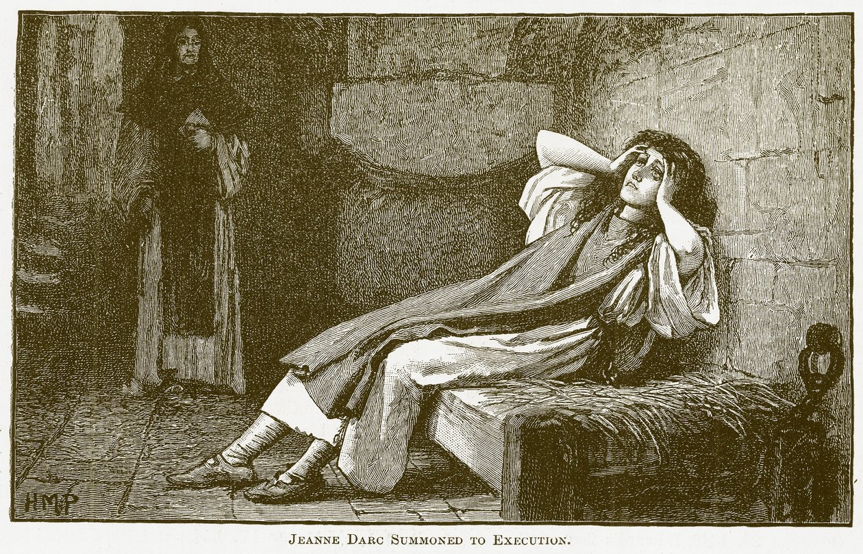 Jeanne Darc İnfaza Çağrılıyor (gravür) by English School