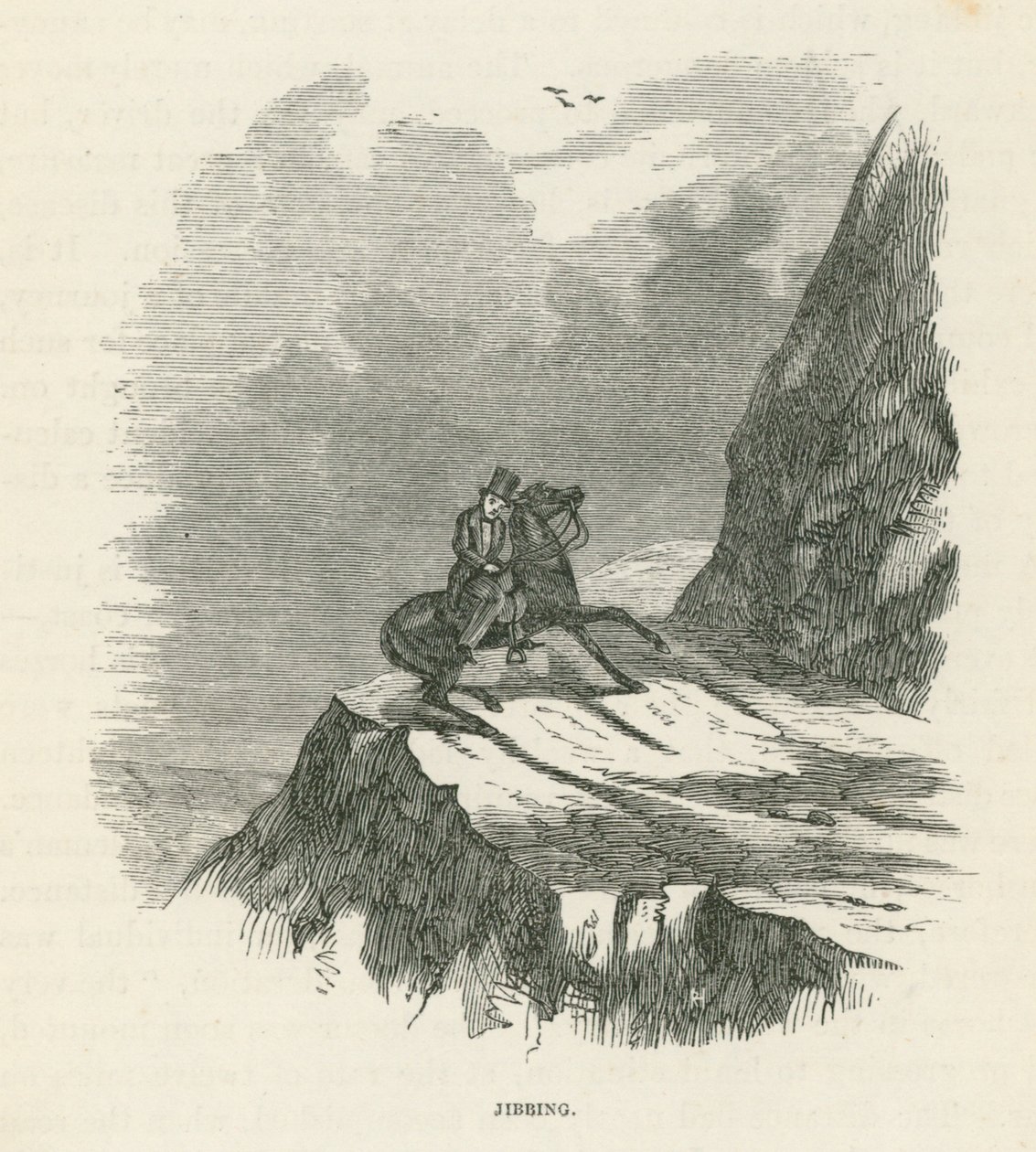 Jibbing (gravür) by English School
