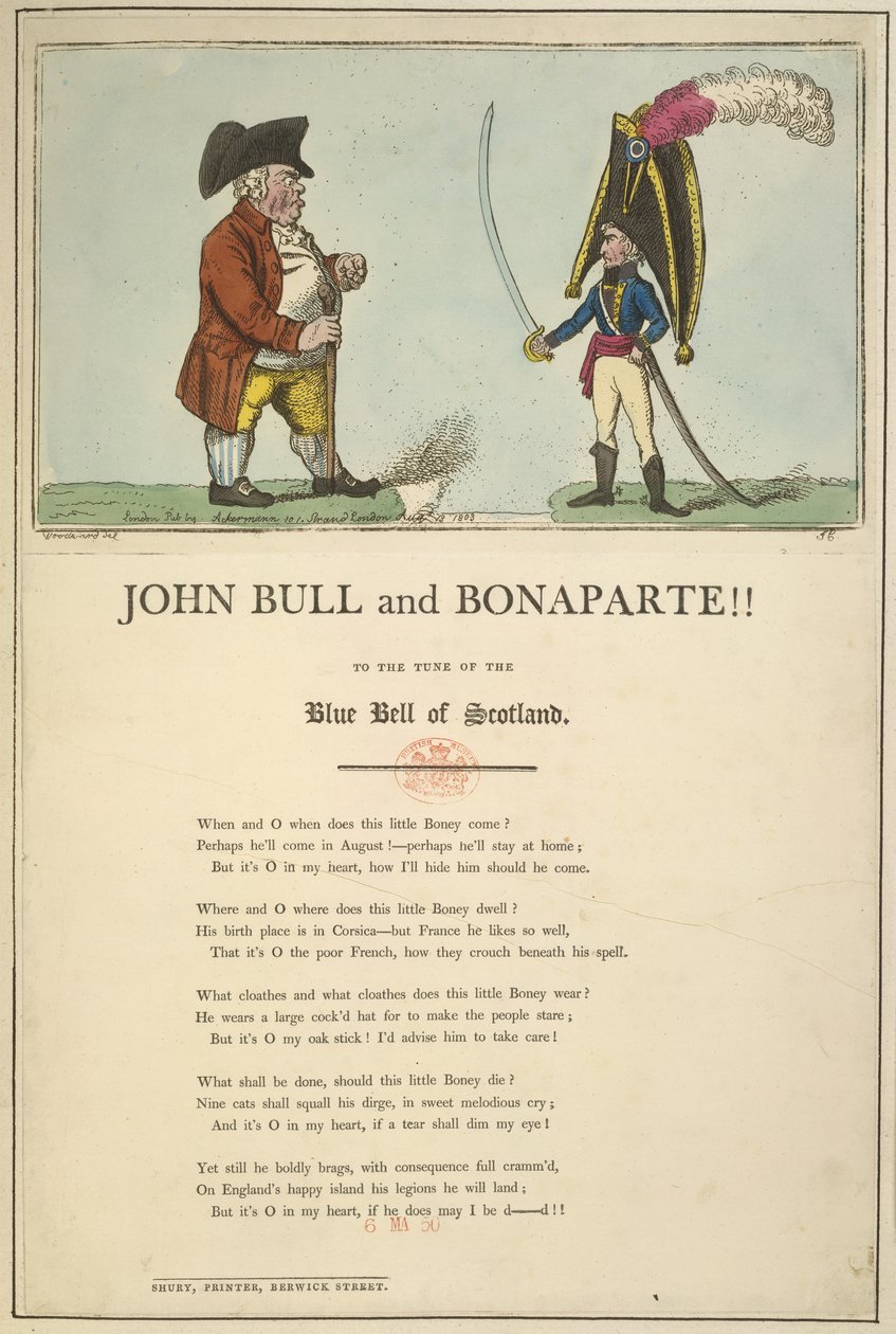 John Bull ve Bonapart by English School