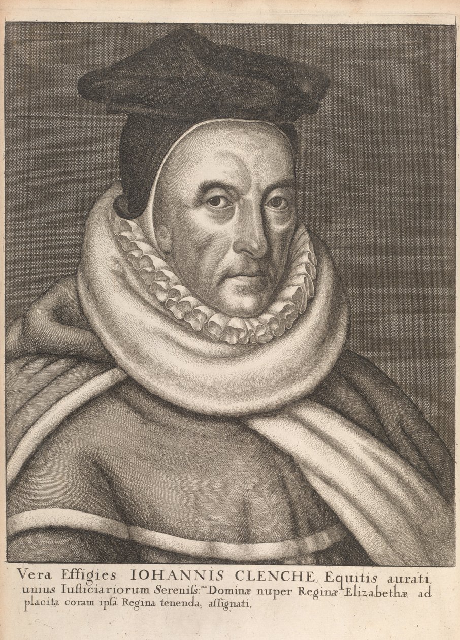 John Clenche, İngiliz Kanunlarının Tarihsel Anıtlarından William Dugdale, Londra 1666 by English School