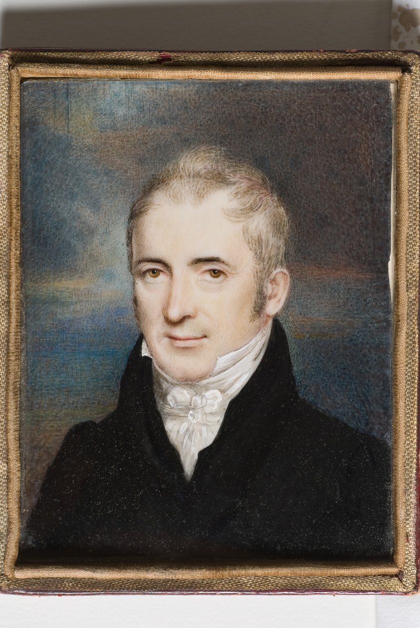John Jacob Holtzapffel, c.1805 (fildişi üzerine wc) by English School