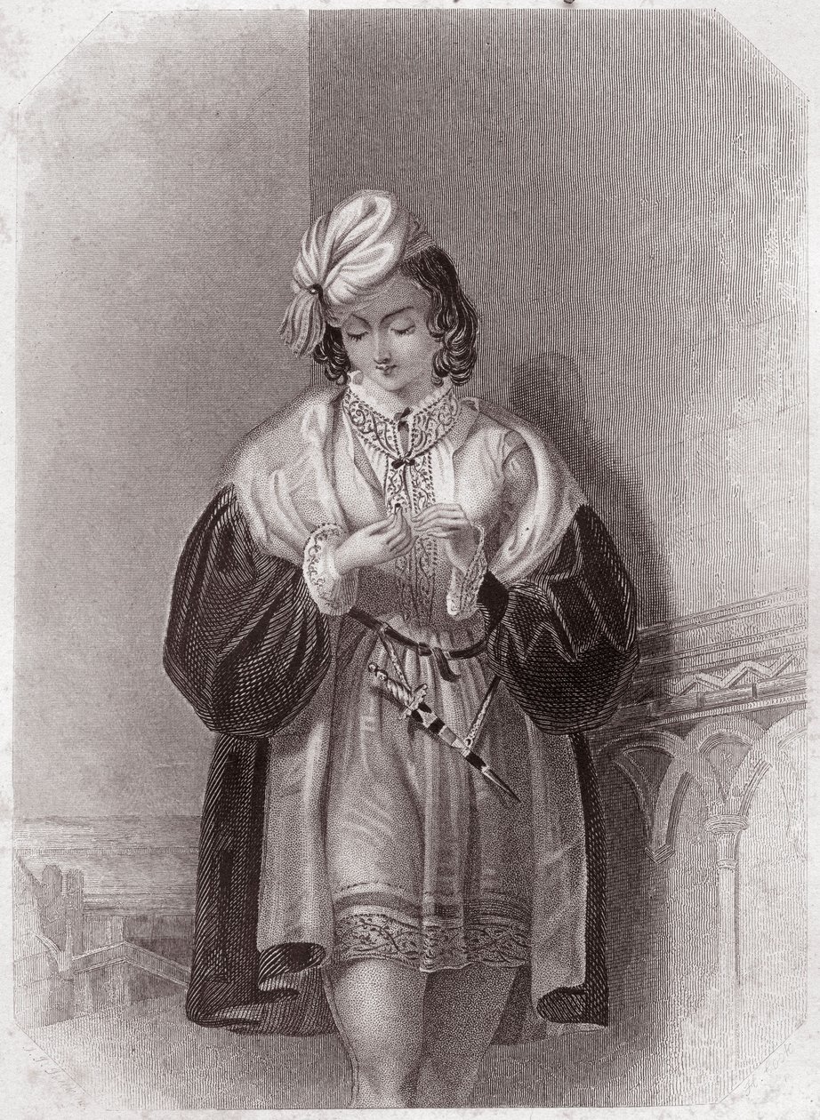 Julia (Verona'nın İki Beyefendisi) - “” Shakespeare Kadın Galerisi, ilk Londralı sanatçıların kırk beş ciddi portre koleksiyonu, eleştirel ve edebi notlarla zenginleştirilmiş””” 1838 dolaylarında - “” Shakespeare Kadınları Galerisi'nden , Koleksiyo by English School