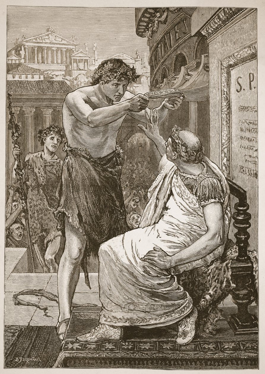 Julius Caesar, Anthony tarafından sunulan tacı reddediyor by English School