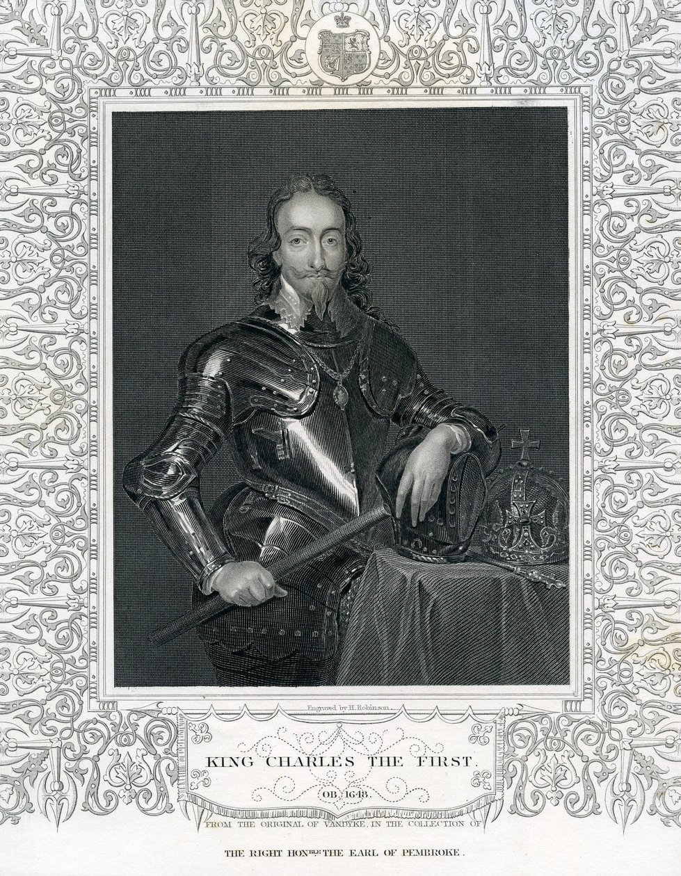 Birinci Kral Charles, H. Robinson tarafından Van Dyck