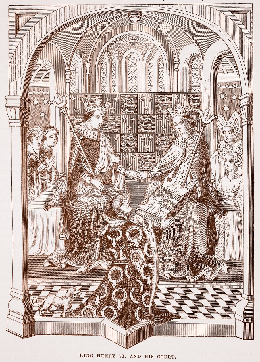Kral Henry VI ve sarayı by English School