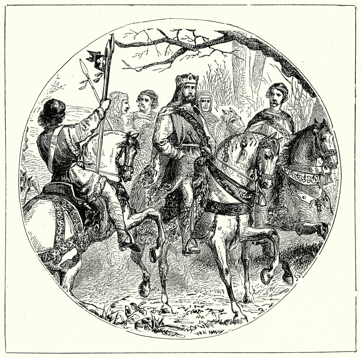 Kral John (gravür) by English School