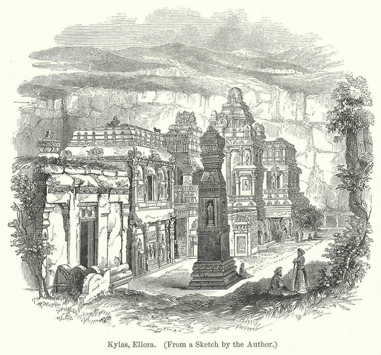 Kylas, Ellora (gravür) by English School