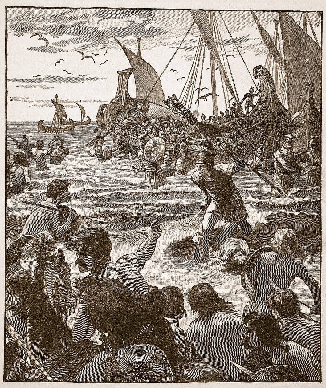 Romalıların Kent sahiline ayak basması, Cassells Illustrated History of England
