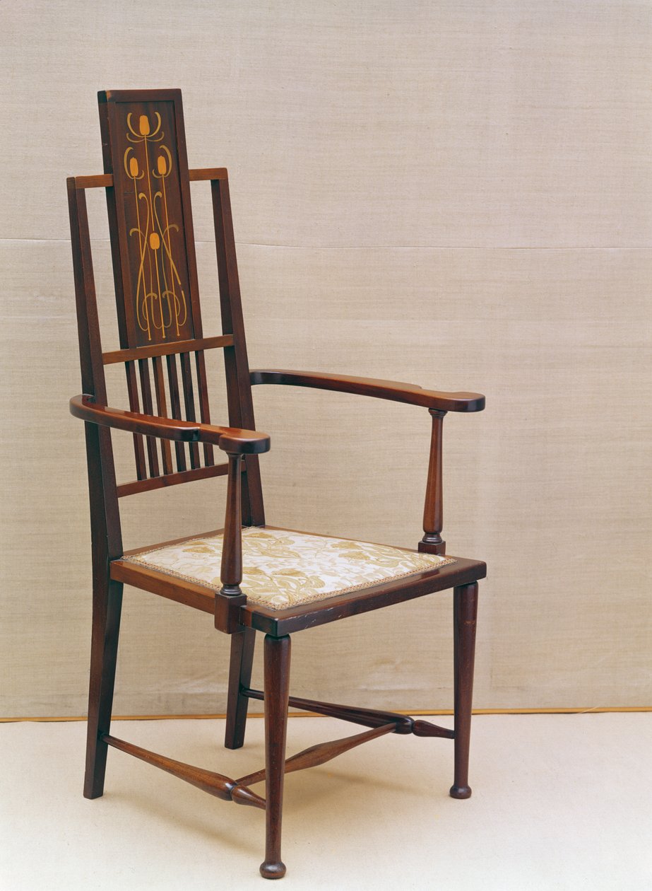 Liberty & Co. sandalye (saten ahşap) by English School