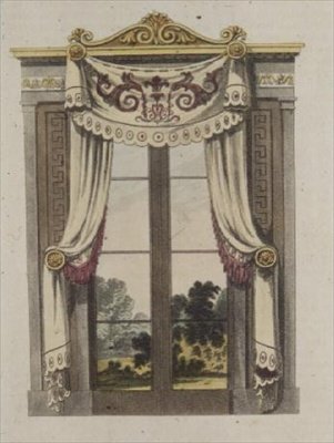 Kütüphane pencere perdeleri, Ackermann