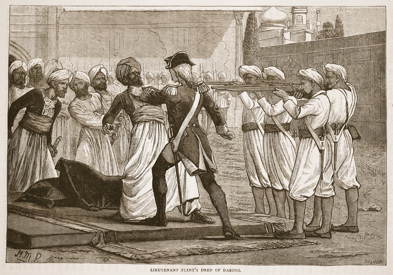 Teğmen Flints Cesaret Belgesi, James Grant tarafından Cassells Illustrated History of India