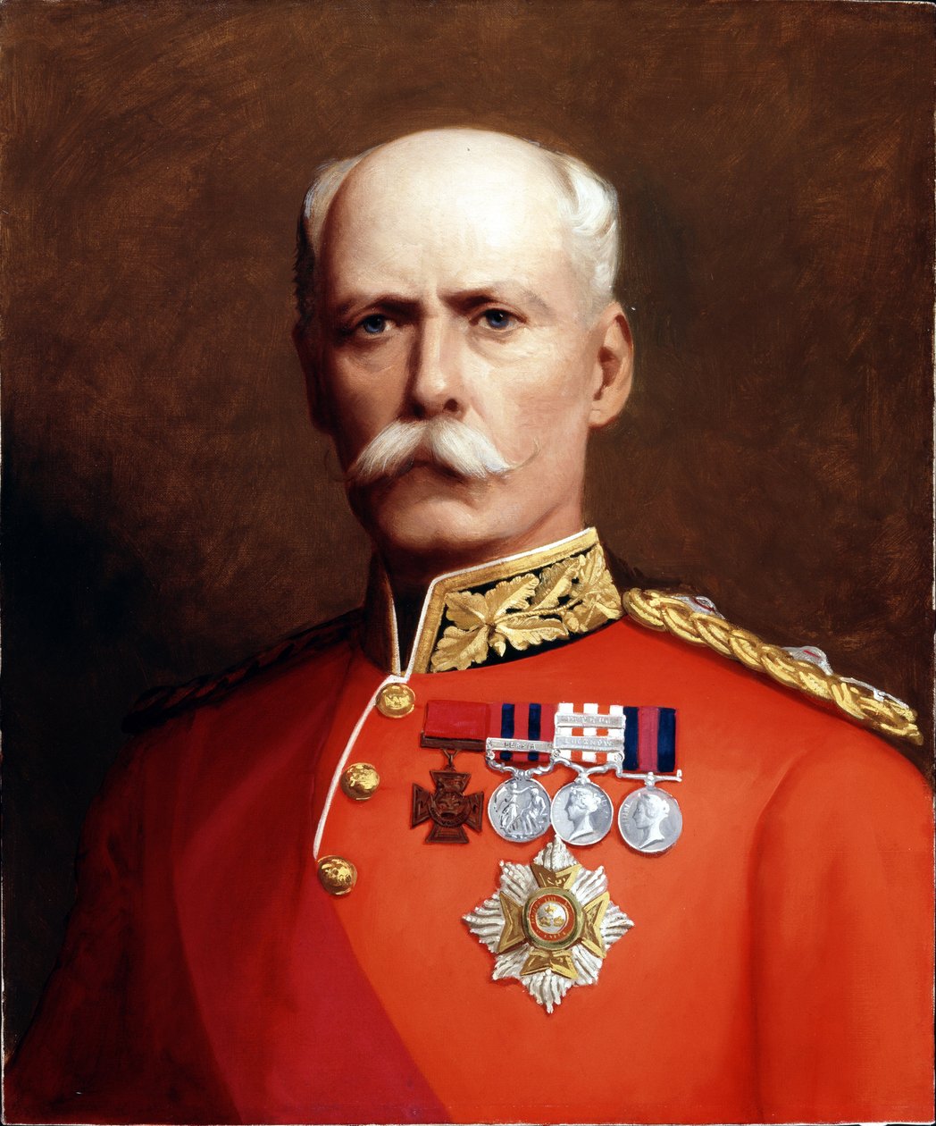 Korgeneral Sir Henry Marshman Havelock-Allan (1830-97) c.1881 by English School