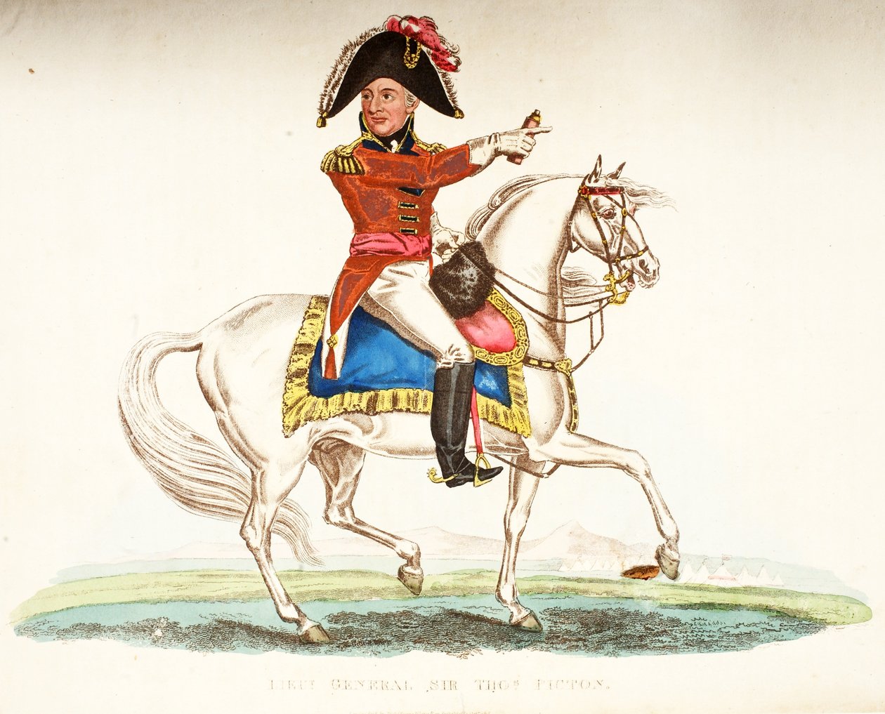 Korgeneral Sir Thomas Picton, pub. Richard Evans, engr Romney, William Mudford