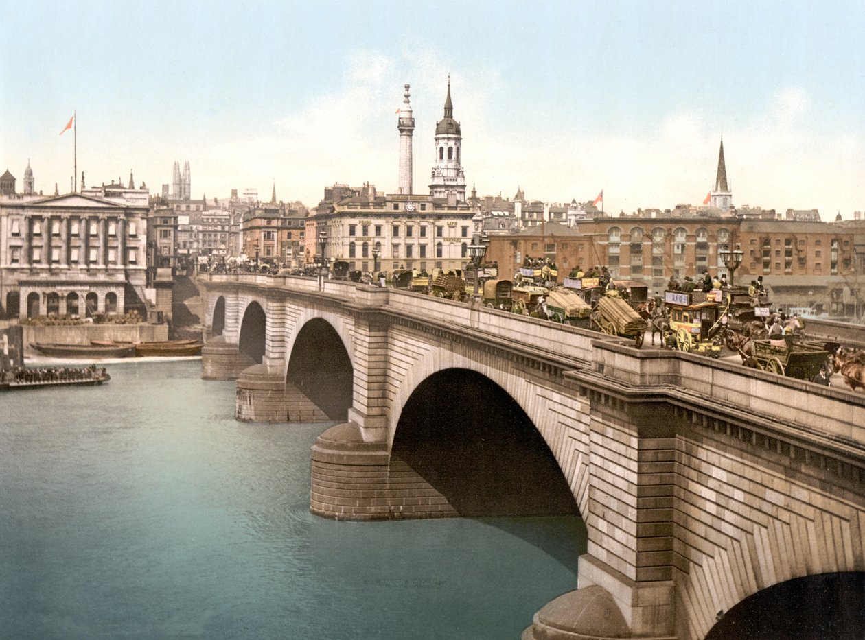 Londra Köprüsü (el renginde fotoğraf) by English School
