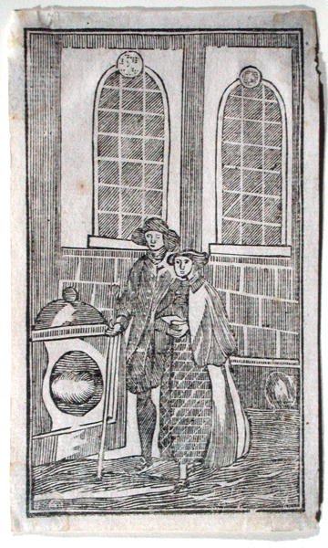 London Stone, Cannon Street, c.1700 (tahta baskı) by English School
