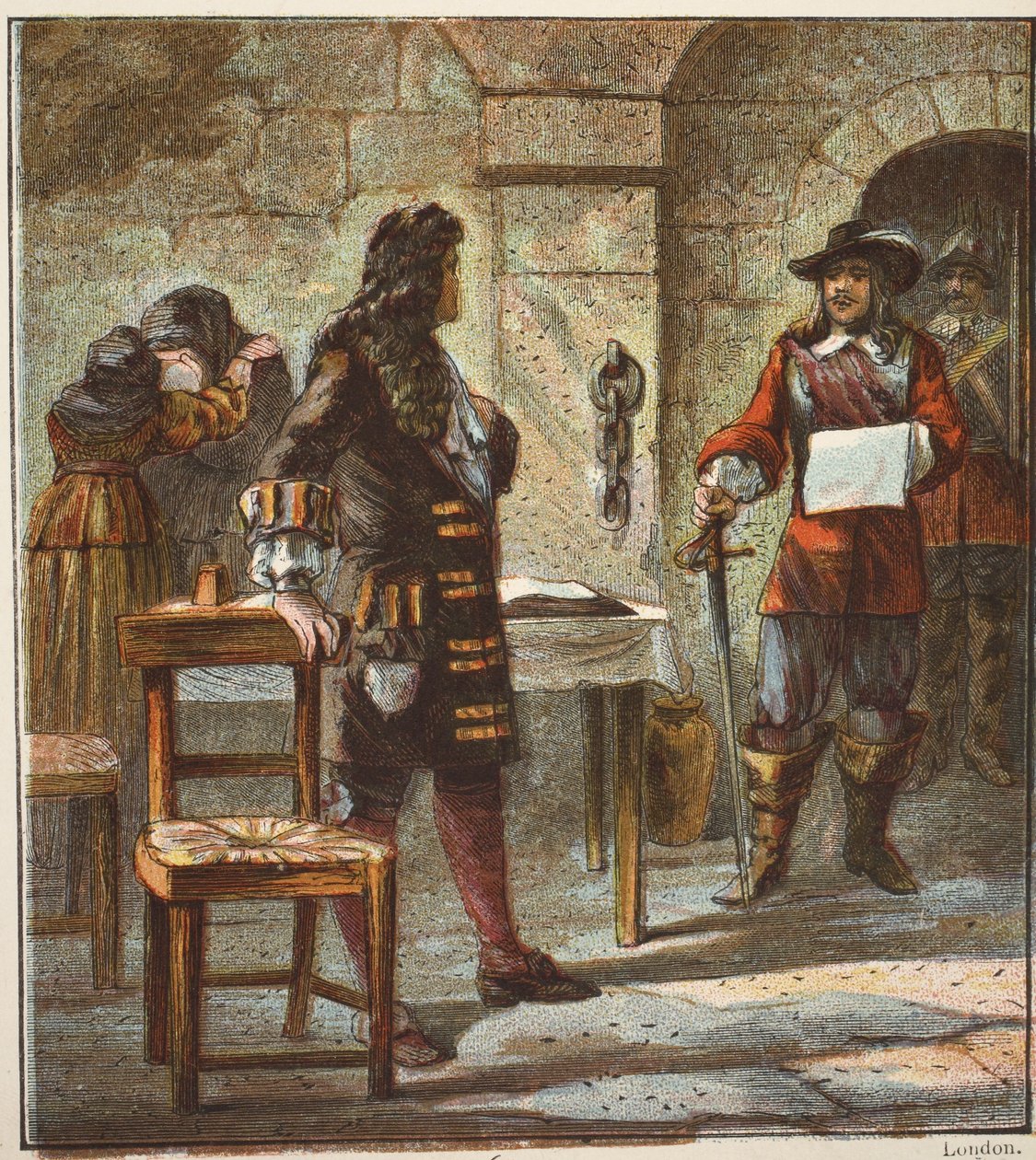 Lord W. Russell Mahkum, pub. 1890 (renkli litografi) by English School