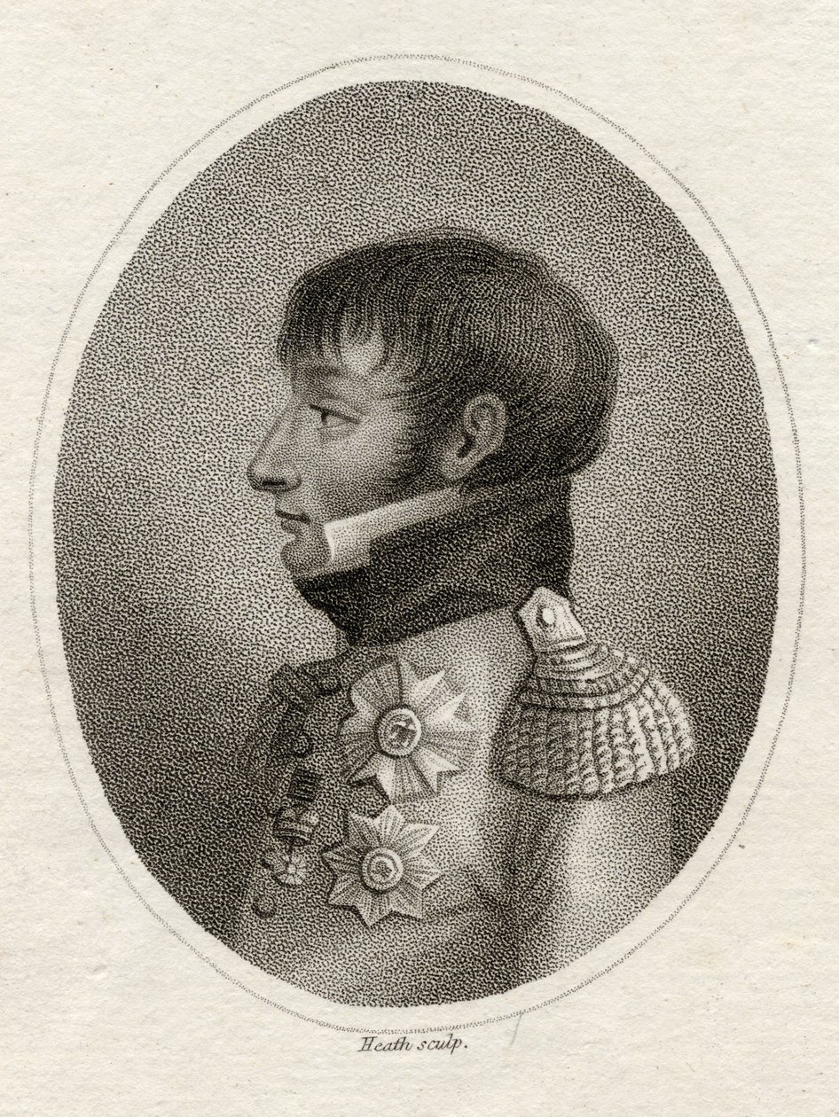 Louis Bonaparte (1778-1846) Heath tarafından oyulmuş 