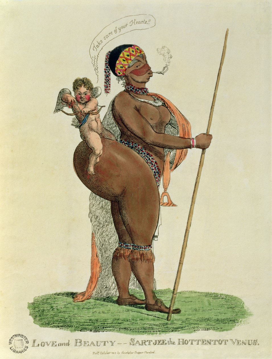 Aşk ve Güzellik - Sartjee the Hottentot Venüs, 1810 by English School
