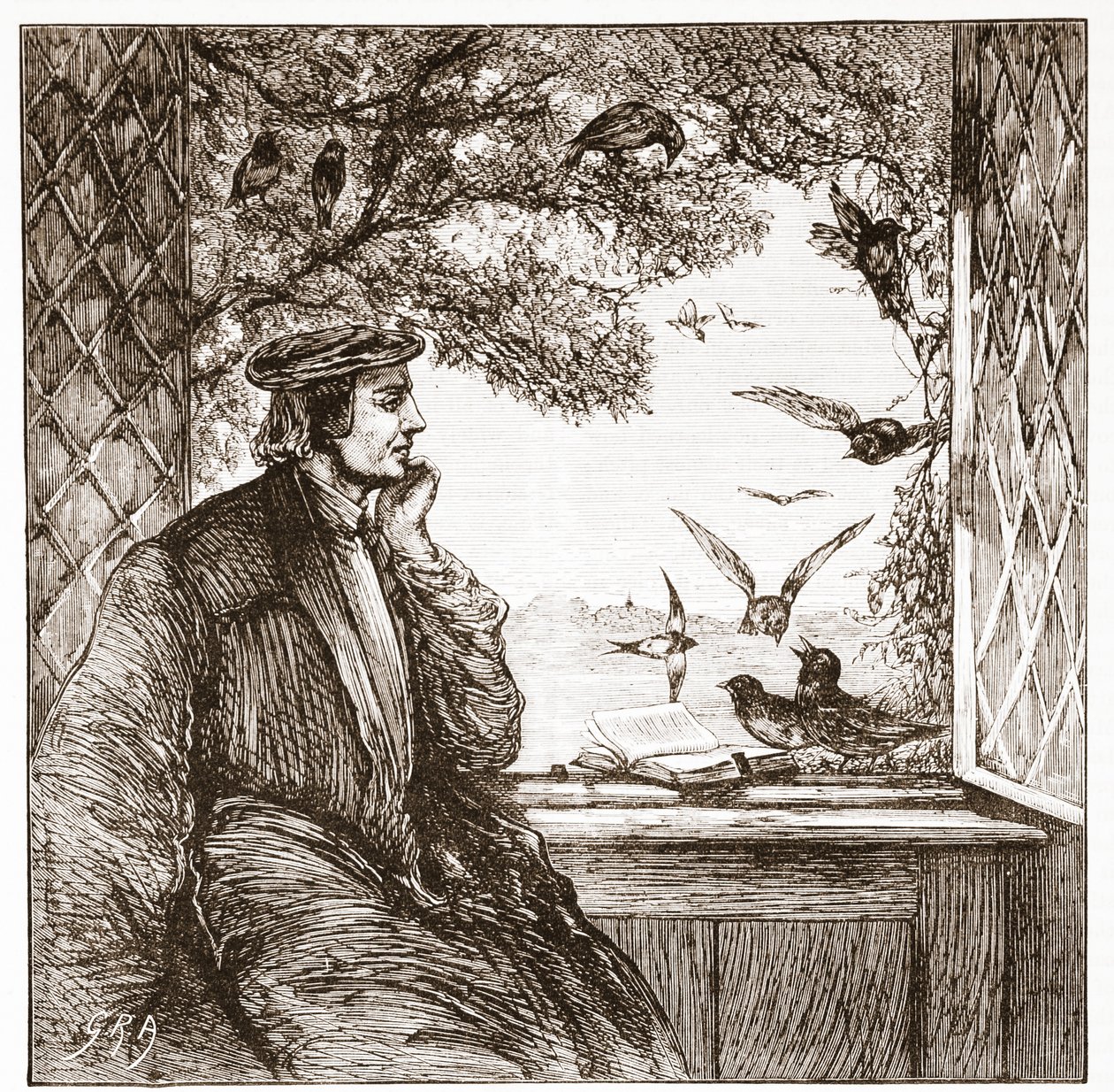 Luther, Coburg Castle: Küçük Kargaların Diyeti, James Aitken Wylie
