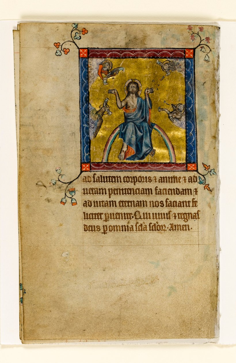 MS 1-2005, fol. 8v: Yargıda Mesih, Macclesfield Psalter