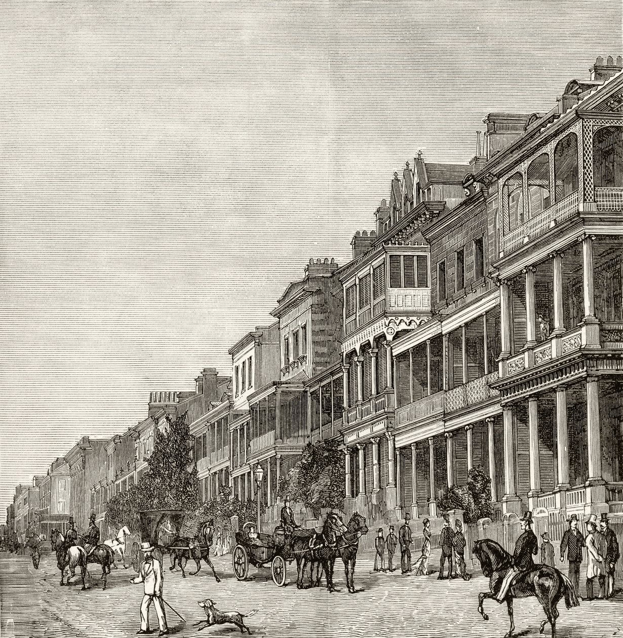 Macquarie Street, Sidney, 1880 dolayları, Howard Willoughby