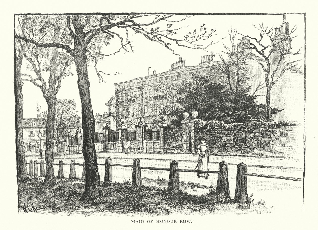 Şeref Hizmetçisi Sırası (gravür) by English School