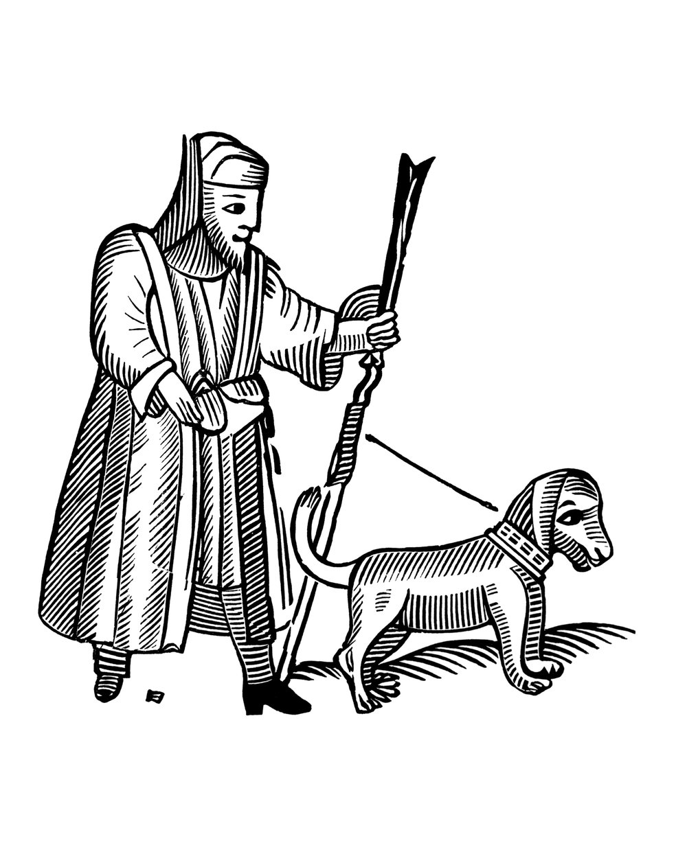 Köpeğini Yürüten Adam by English School