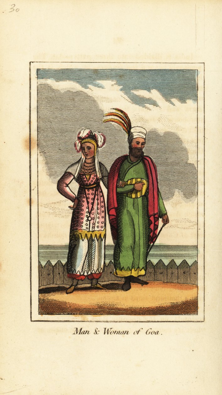 Erkek ve kadın Goa, Hindistan by English School
