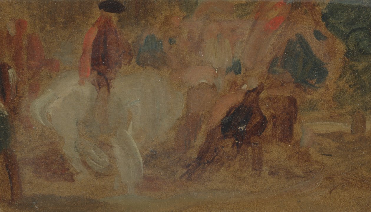 Beyaz Atlı Adam daha önce J.M.W. Turner (1775-1851) ve ayrıca Peter de Wint