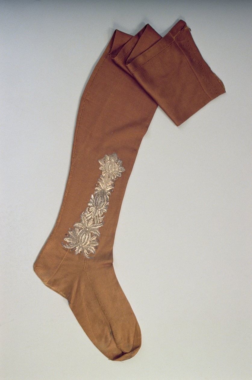Erkek Çorabı, c.1720 (ipek) by English School