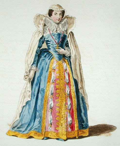 İskoç Kraliçesi Mary (1542-87) (renkli gravür) by English School