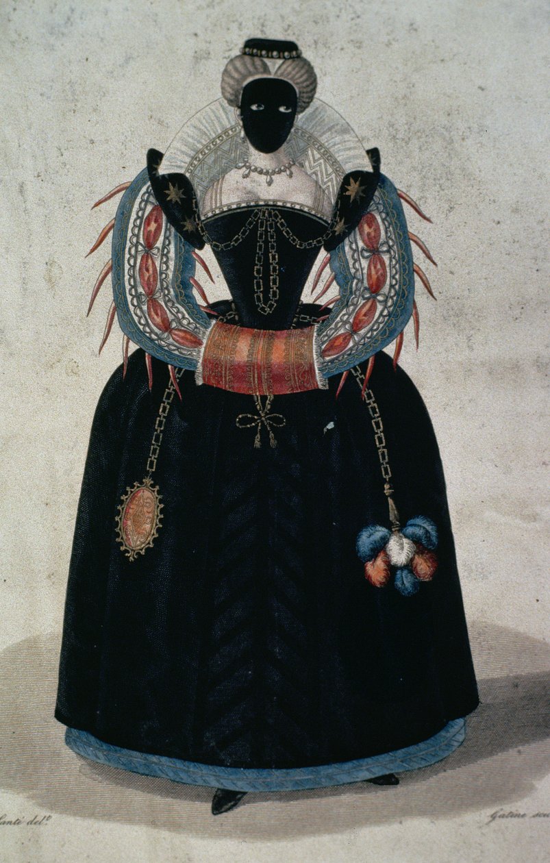 Henri III tarzında maskeli balo kostümü by English School