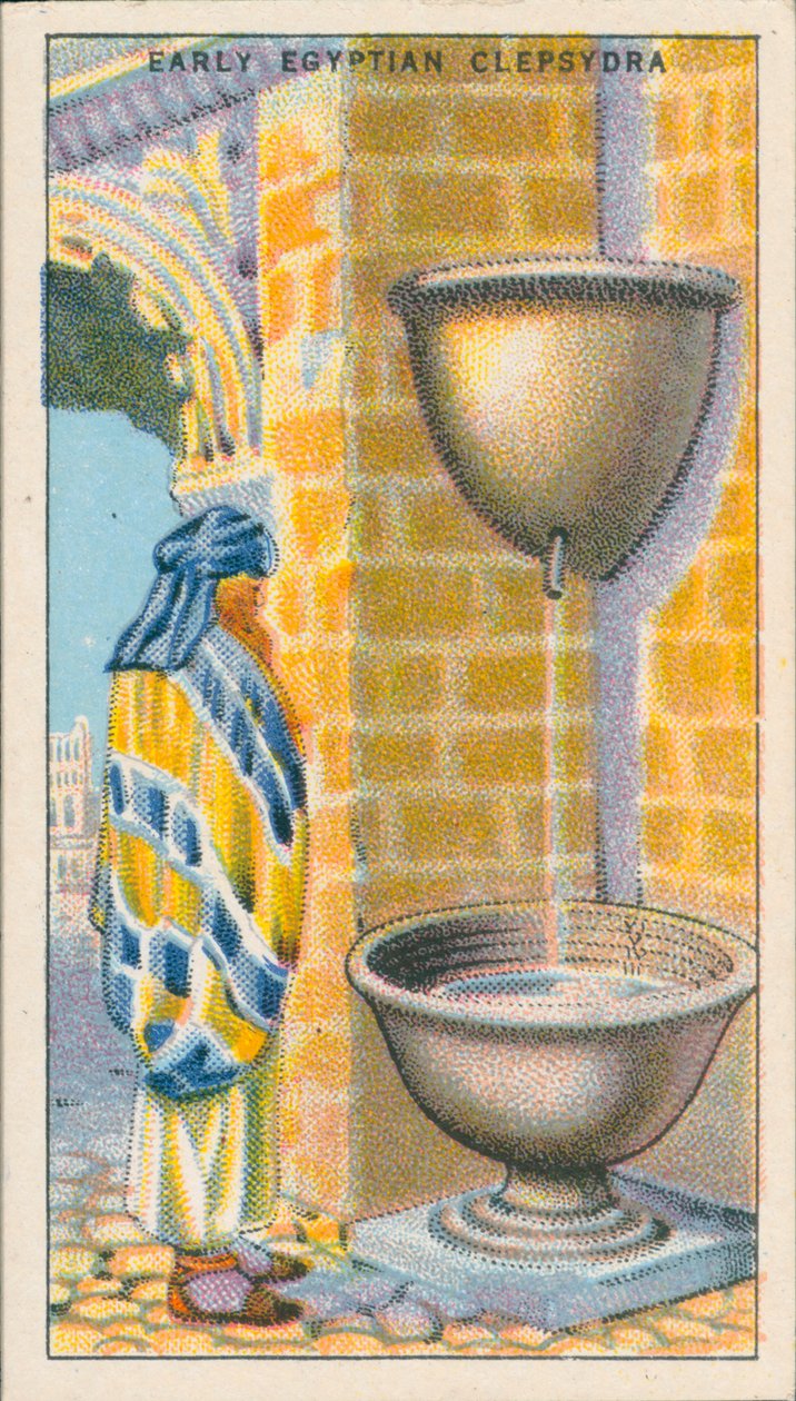 Zaman Ölçümü: Clepsydra (renkli lito) by English School