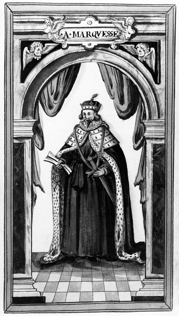 Jartiyer Nişanı Üyesi ve Charles I ve II