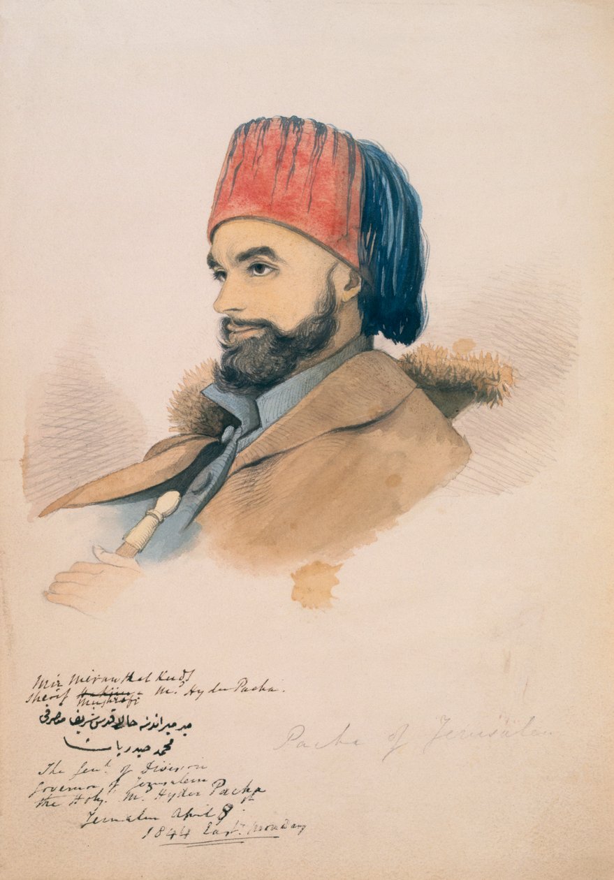Muhammed Hayder, Kudüs Paşası, 1844 by English School
