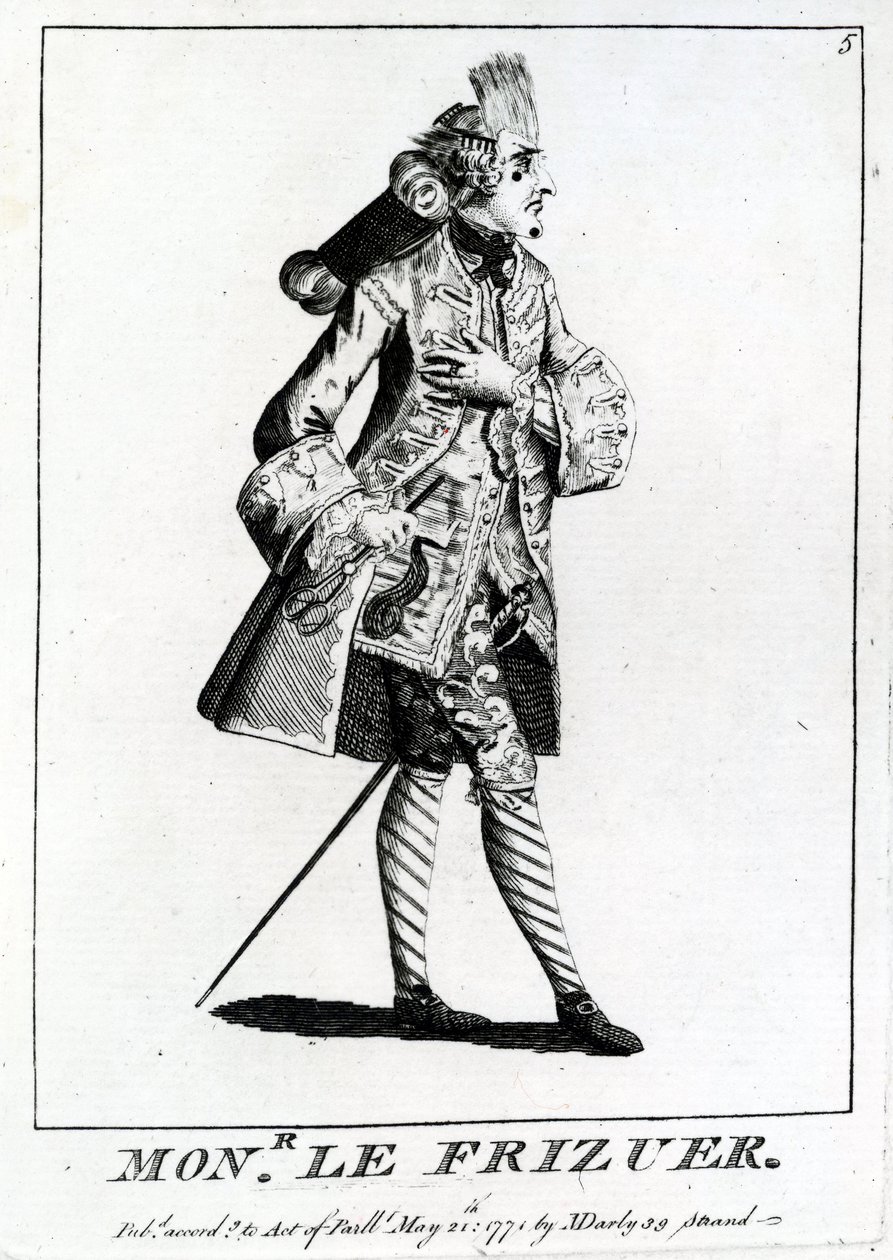 Mons. Le Frizuer, 1771 by English School
