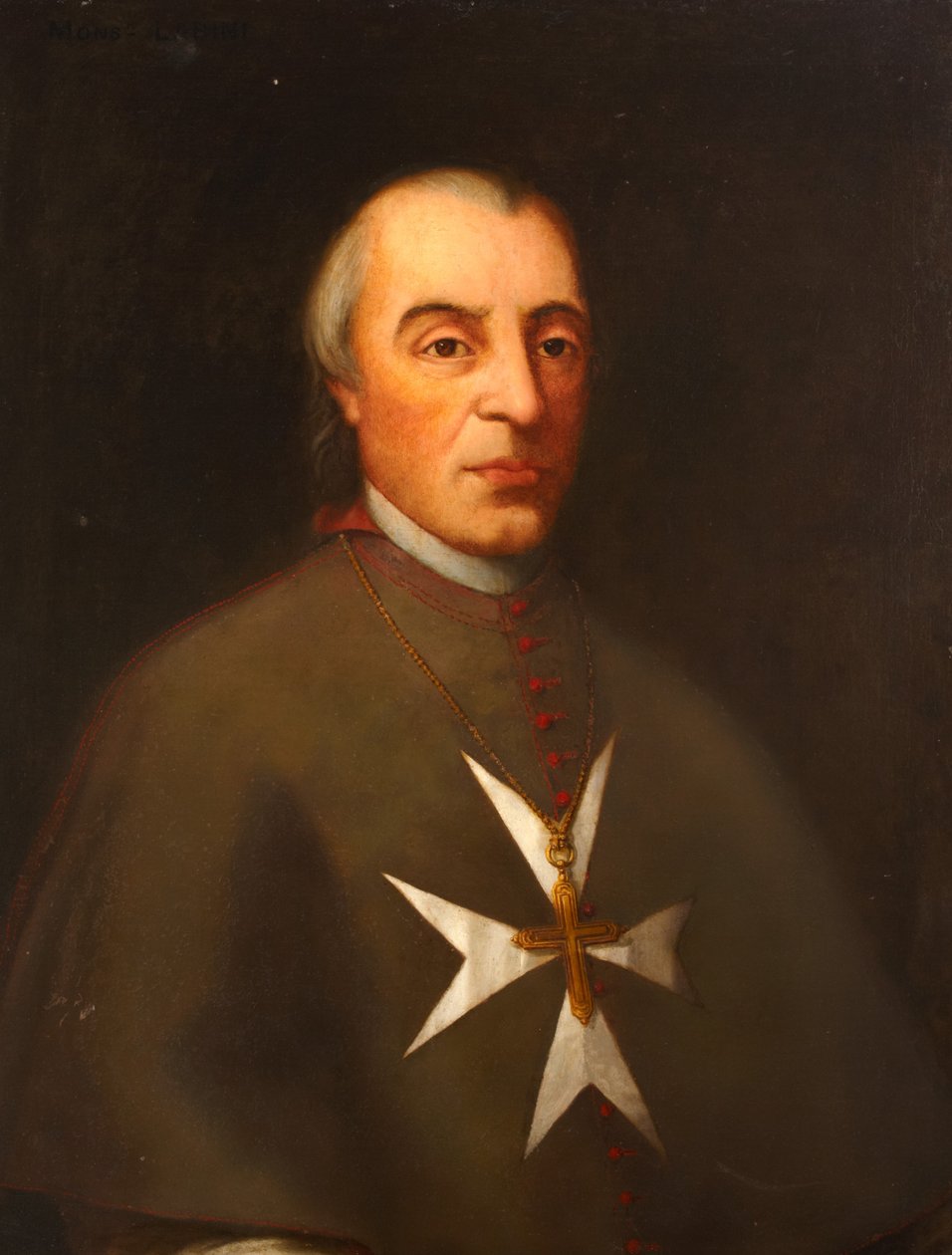 Monsenyör Vincenzo Labini, Malta Piskoposu, 1798 by English School