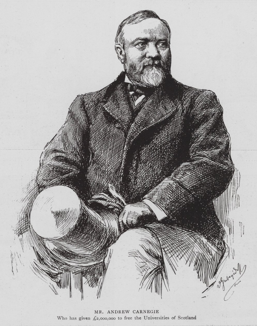Bay Andrew Carnegie (lito) by English School