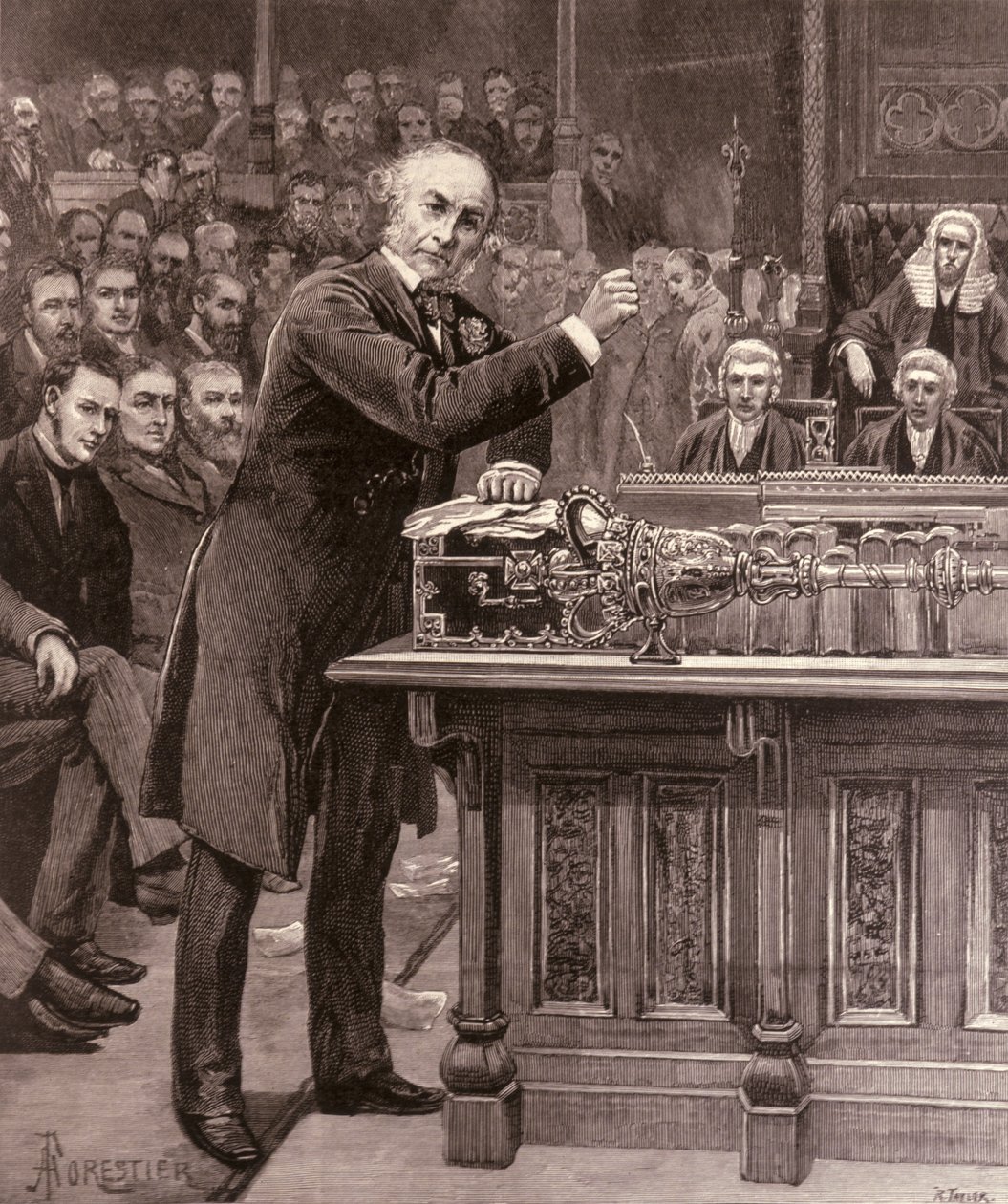 Bay Gladstone, İrlanda Hükümeti İçin Planını Avam Kamarası