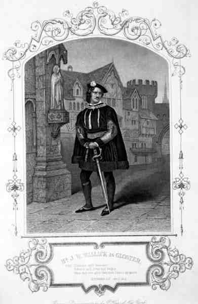 Bay J.W. Wallack, Gloster rolünde, III. by English School