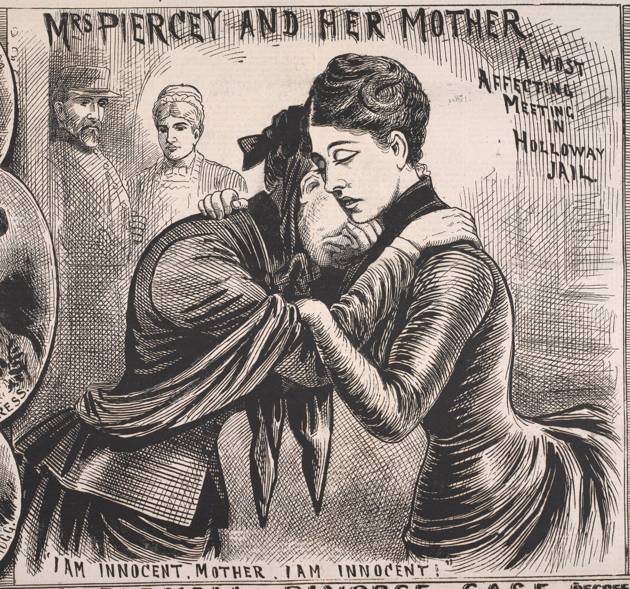 Bayan Piercey ve Annesi, Illustrated Police News, 22 Kasım 1890 (baskı) by English School