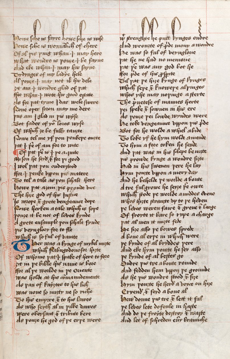 Ms326 f25r, John Gower tarafından Confessio Amantis (parşömen üzerine kalem ve mürekkep) by English School