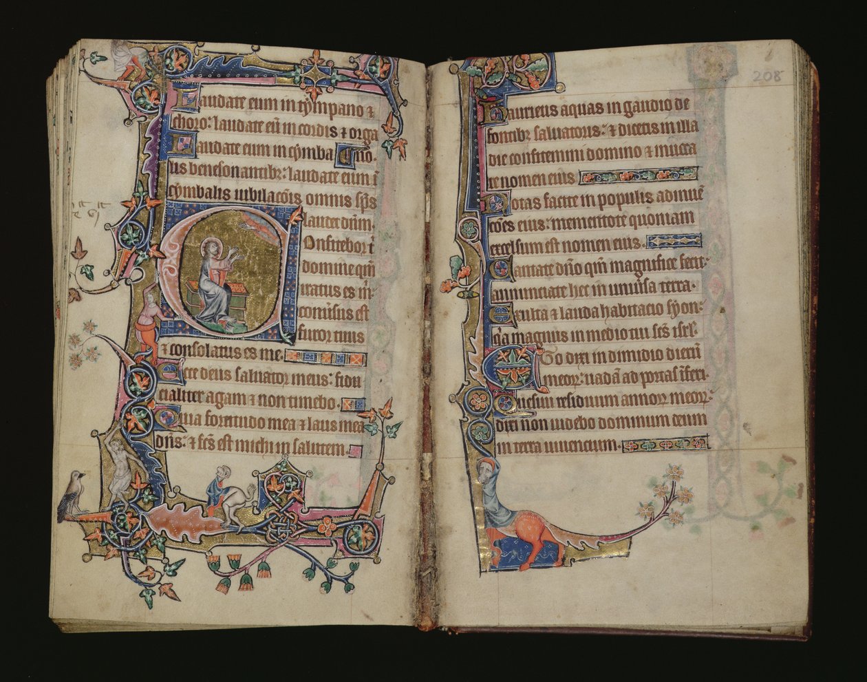 Ms 1-2005, ff.207v-208r: Isaiah dua ediyor, Macclesfield Psalter