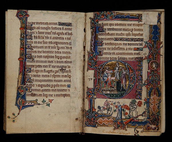 Ms 1-2005, ff.57v-58r: Saul, Doeg